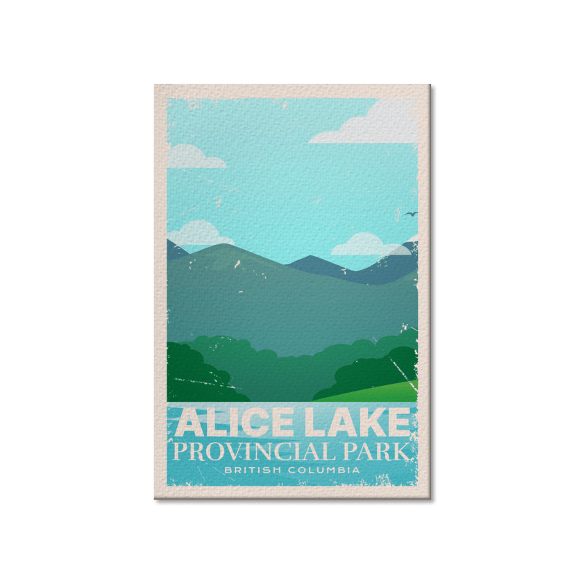 Alice Lake British Columbia Provincial Park Postcard, Canada Parks