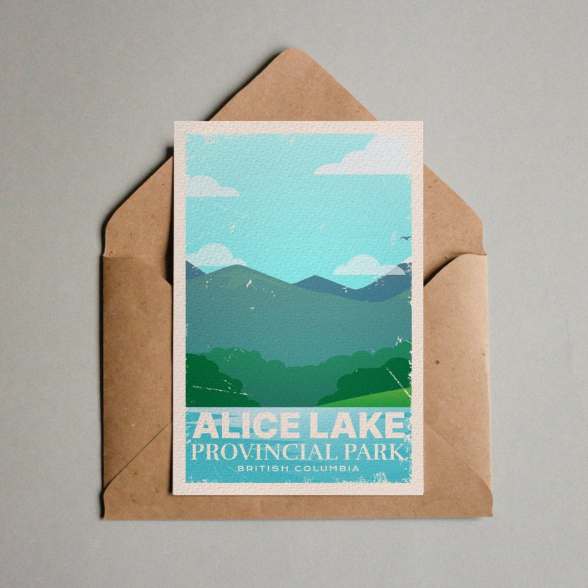 Alice Lake British Columbia Provincial Park Postcard, Canada Parks