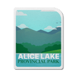 Alice Lake British Columbia Provincial Park Waterproof Vinyl Sticker, Canada Parks
