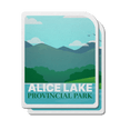 Alice Lake British Columbia Provincial Park Waterproof Vinyl Sticker, Canada Parks