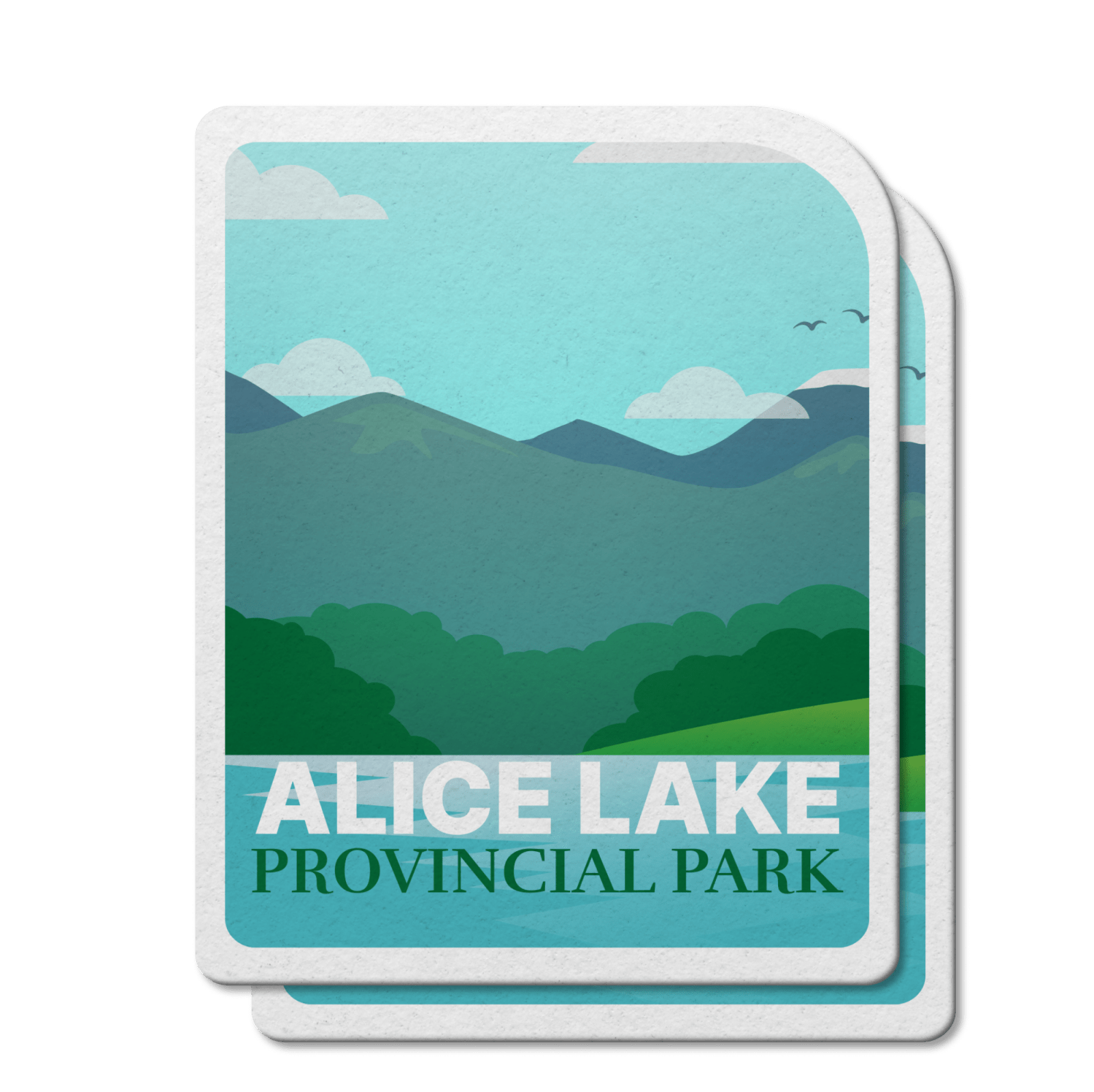 Alice Lake British Columbia Provincial Park Waterproof Vinyl Sticker, Canada Parks