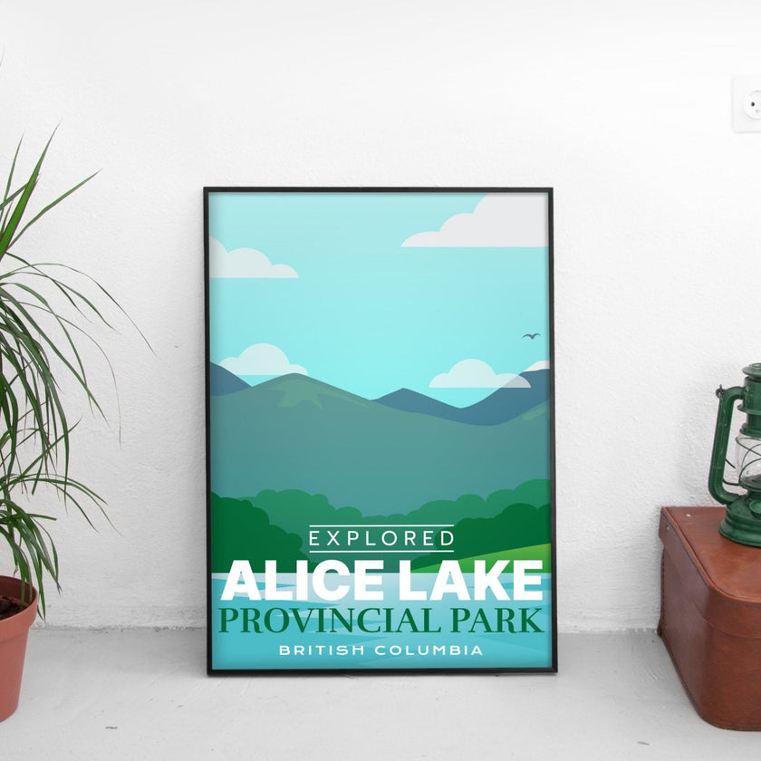 Alice Lake Provincial Park 'Explored' Poster, Canada Parks