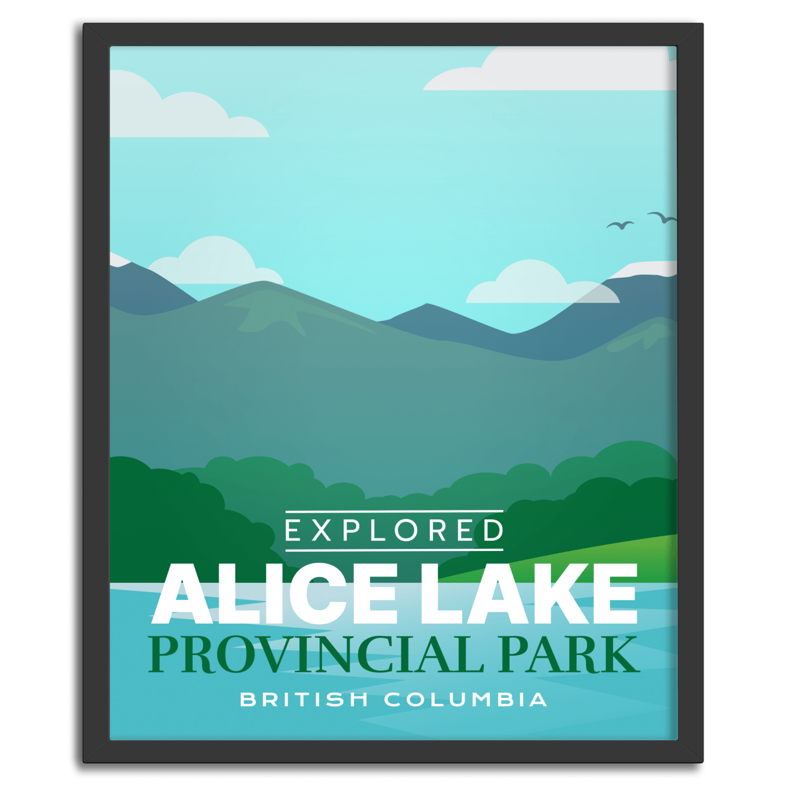Alice Lake Provincial Park 'Explored' Poster, Canada Parks
