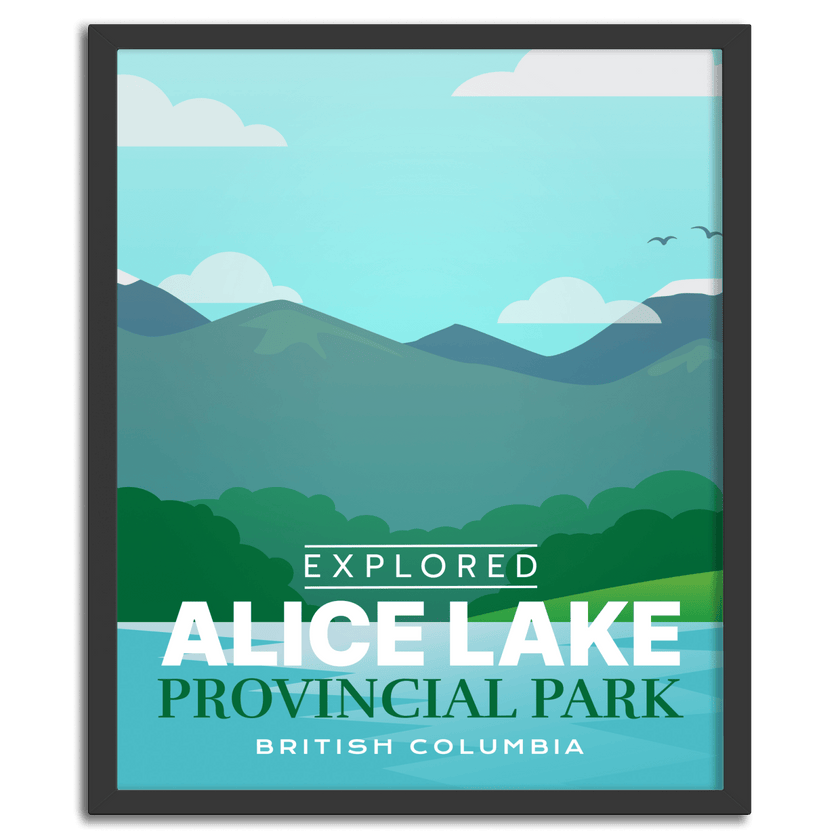 Alice Lake Provincial Park 'Explored' Poster, Canada Parks