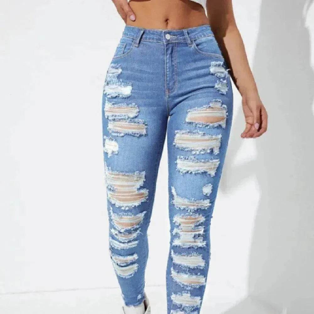 All-match Skinny Denim Trousers For Women