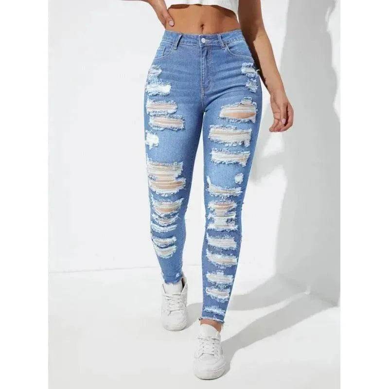 All-match Skinny Denim Trousers For Women