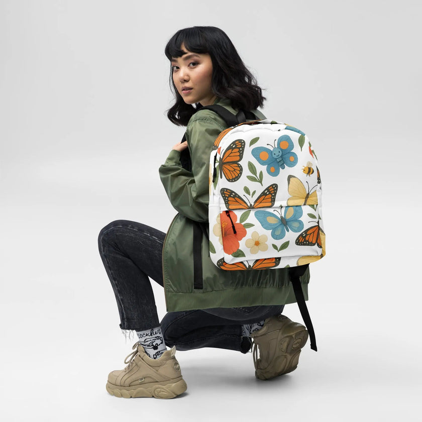 Backpack - Monarch butterflies