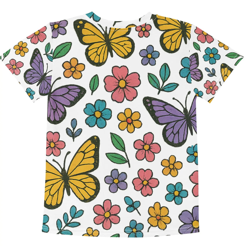 Paper peace Kids crew neck t-shirt - Butterfly Bloom