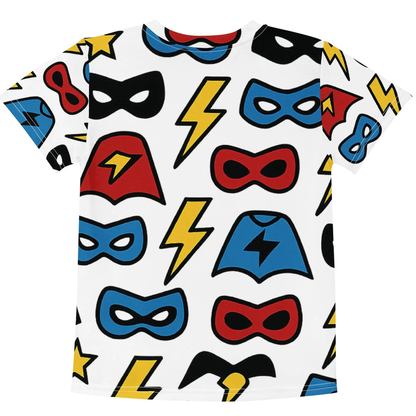 Paper peace Kids crew neck t-shirt - Superhero Symbols