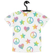 Paper peace Kids crew neck t-shirt - Peace Signs, Hearts & Stars