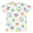 Paper peace Kids crew neck t-shirt - Peace Signs, Hearts & Stars