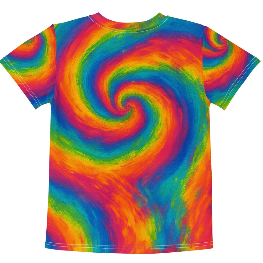 Paper peace Kids crew neck t-shirt - Chaotic Tie-Dye