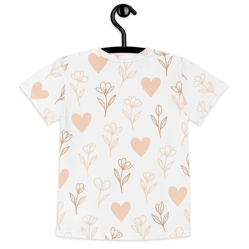 paper peace Kids crew neck t-shirt - Hearts