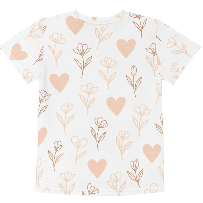 paper peace Kids crew neck t-shirt - Hearts
