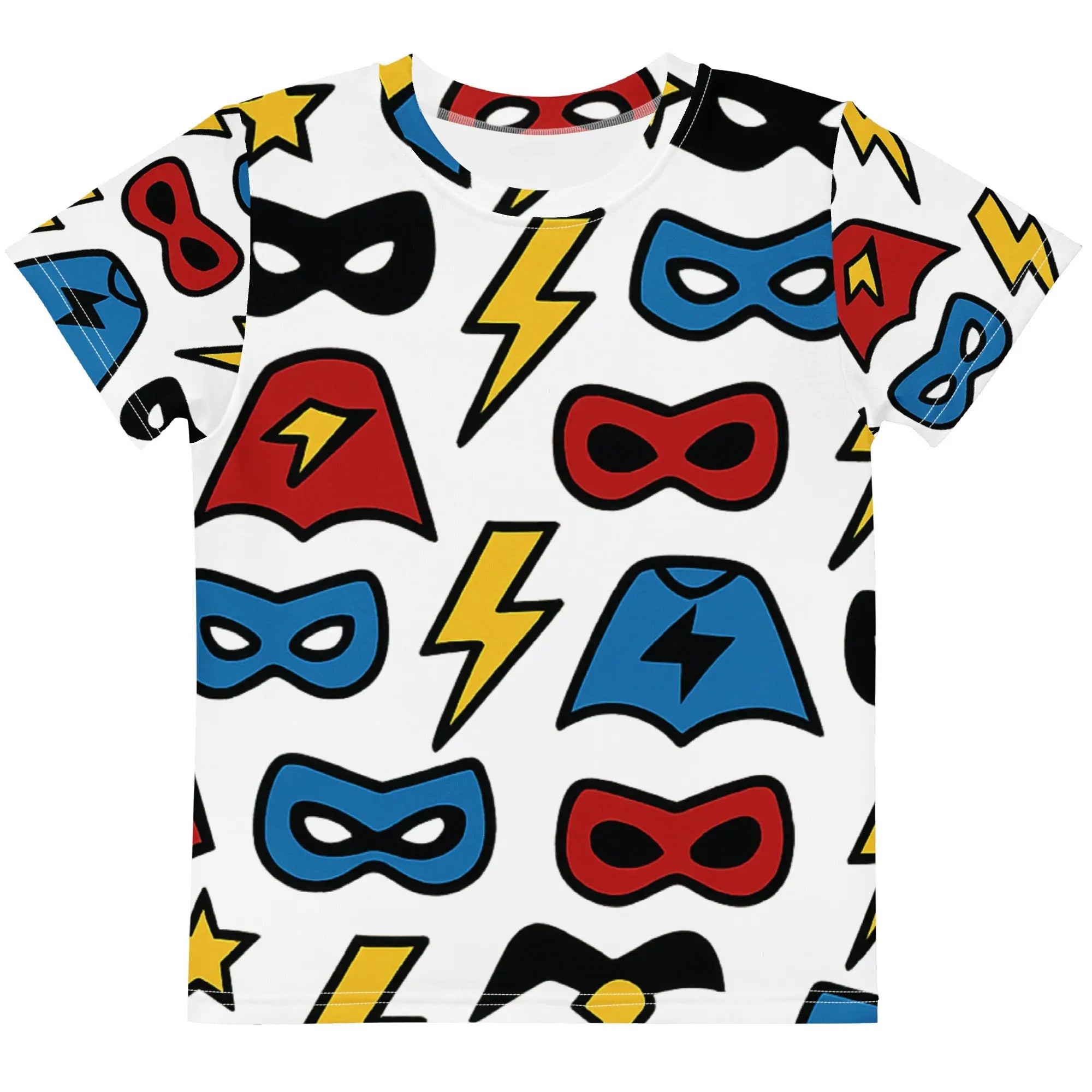 Paper peace Kids crew neck t-shirt - Superhero Symbols