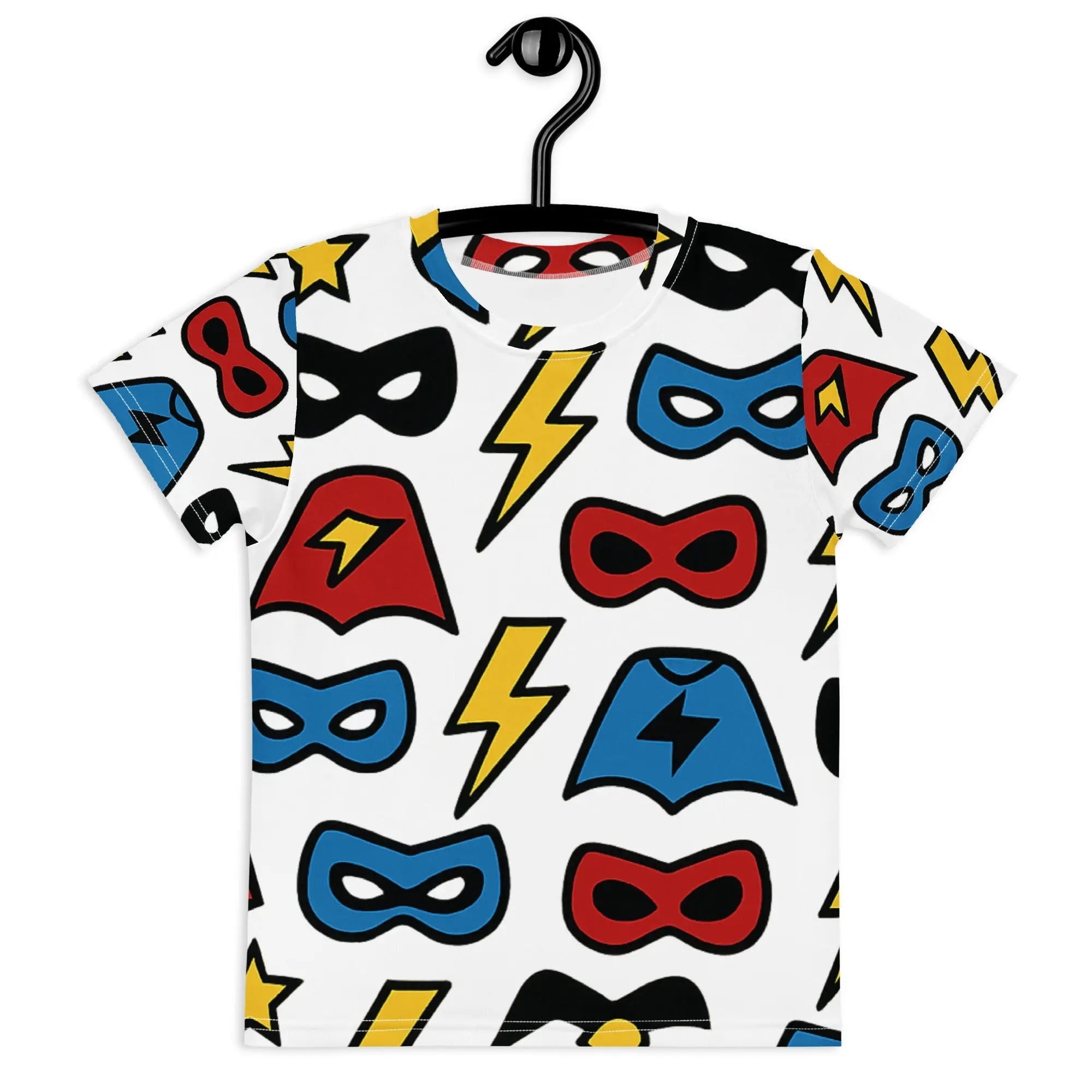 Paper peace Kids crew neck t-shirt - Superhero Symbols