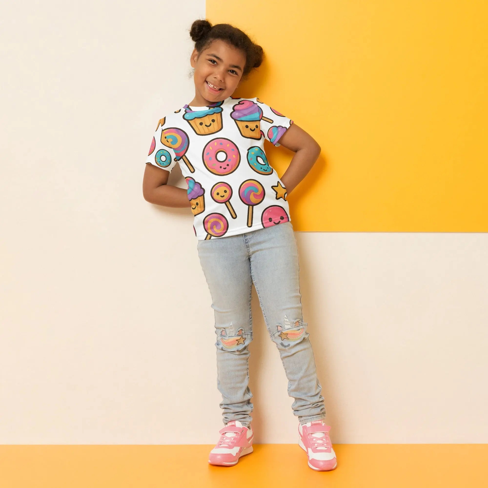 Paper peace Kids crew neck t-shirt - Candy & Sweets