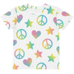Paper peace Kids crew neck t-shirt - Peace Signs, Hearts & Stars