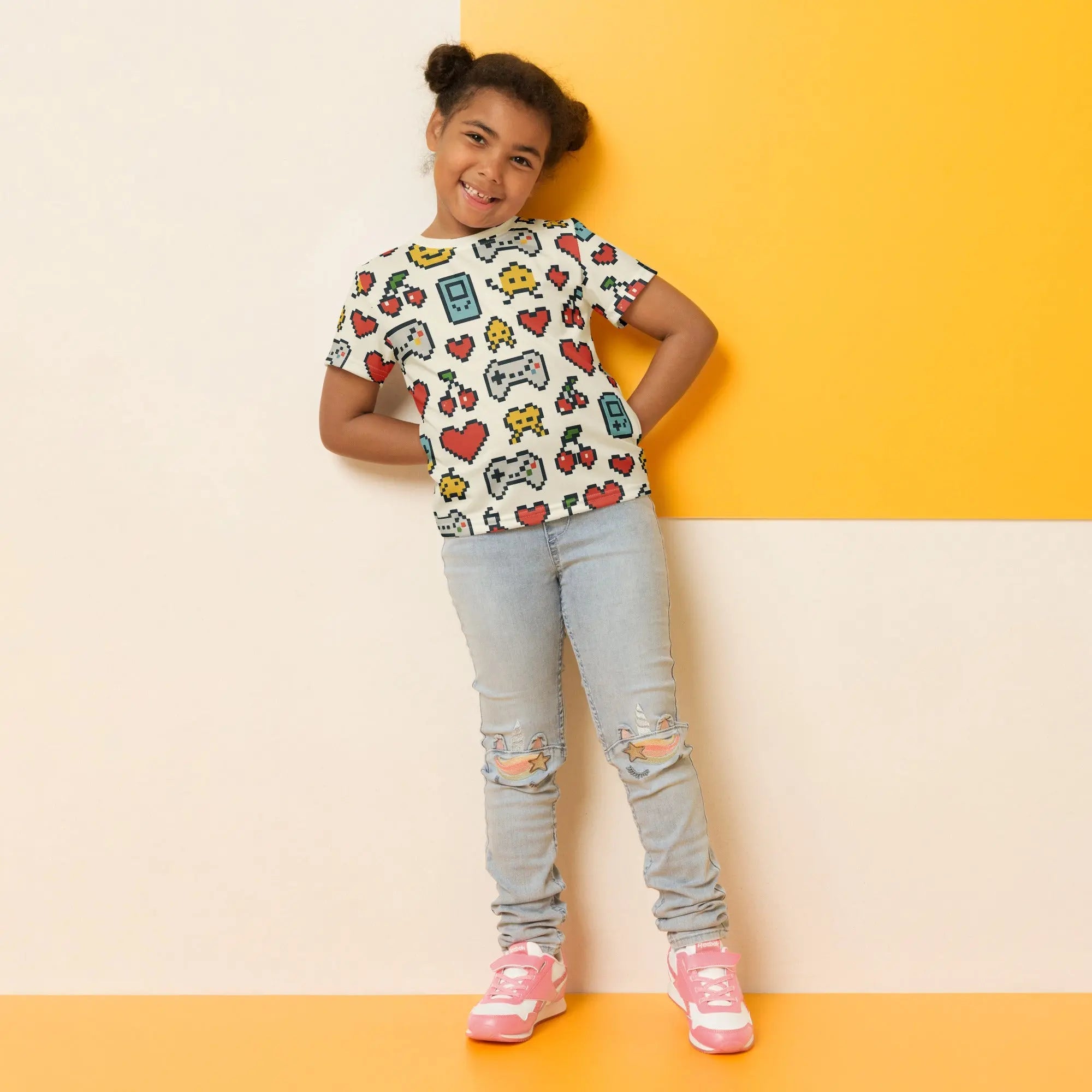 Paper peace Kids crew neck t-shirt - Gamer Edition