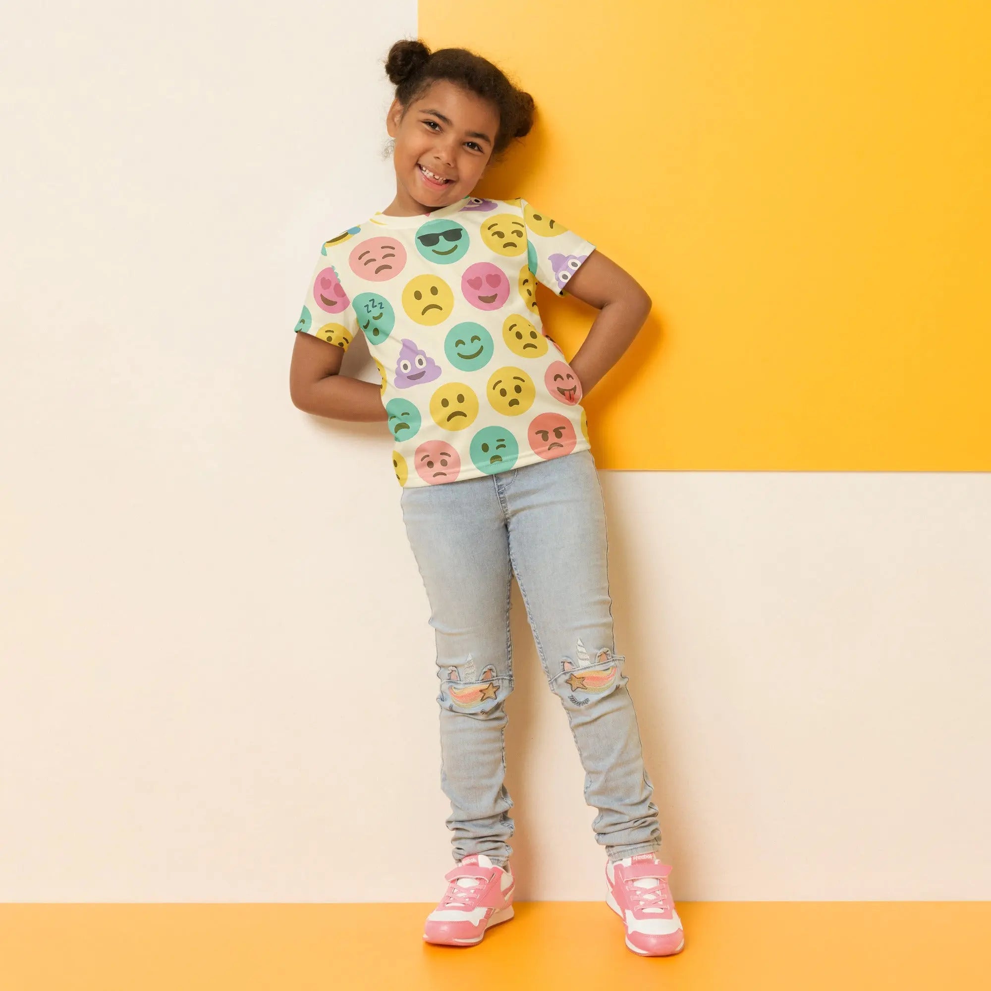 Paper peace Kids crew neck t-shirt - Emoji’s