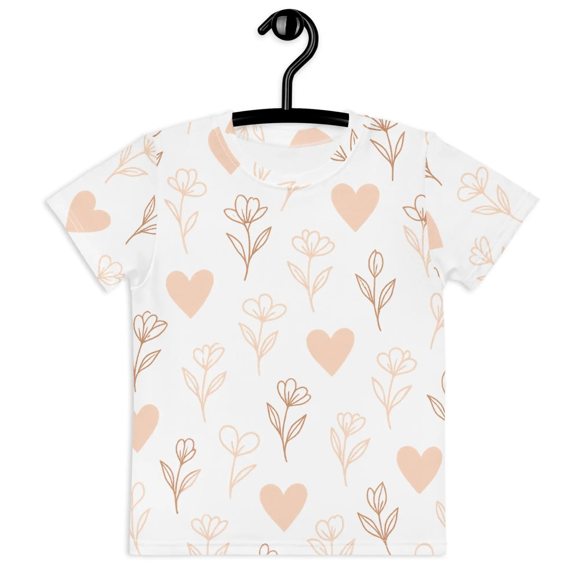 paper peace Kids crew neck t-shirt - Hearts