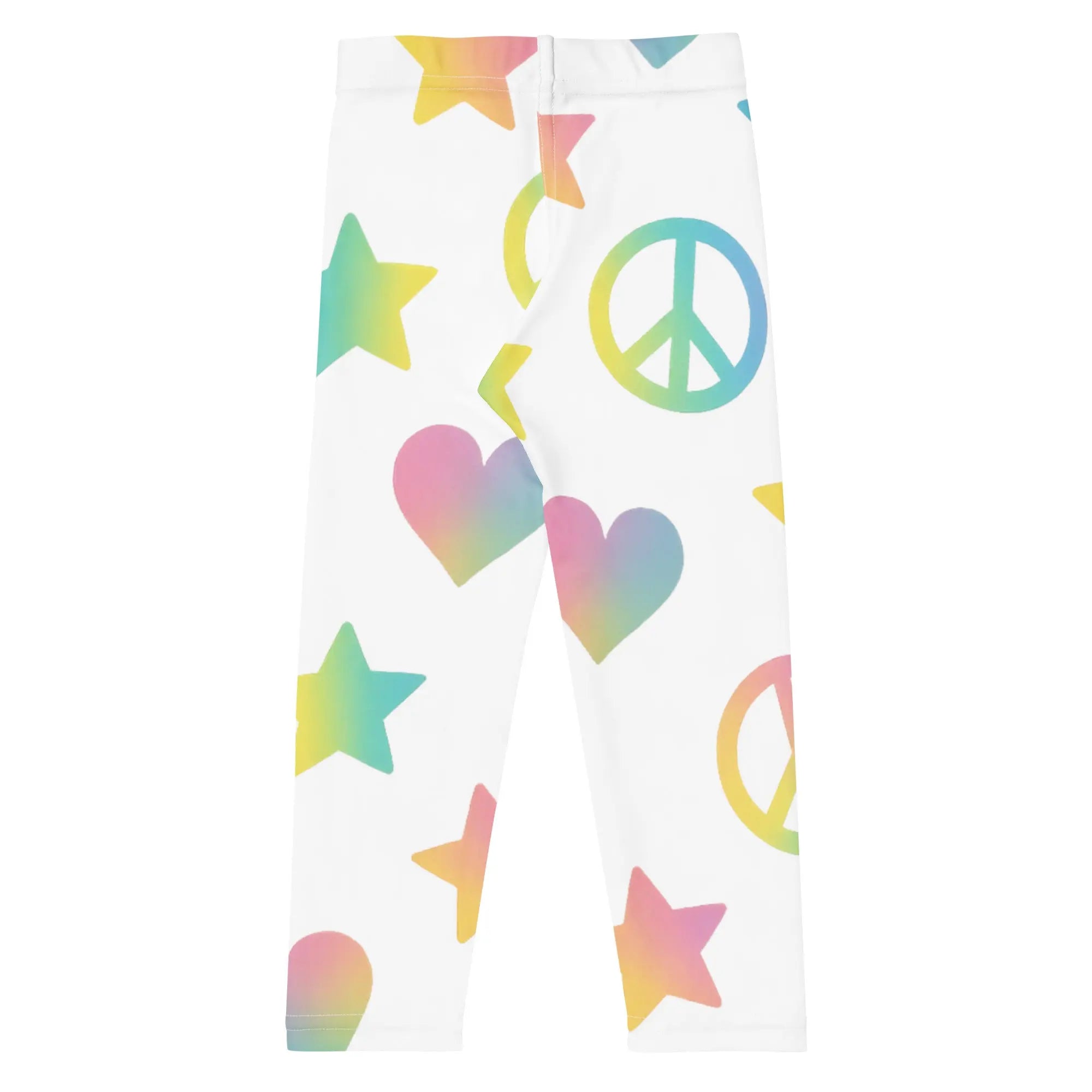 Paper peace Kid's Leggings - Peace Signs, Hearts & Stars