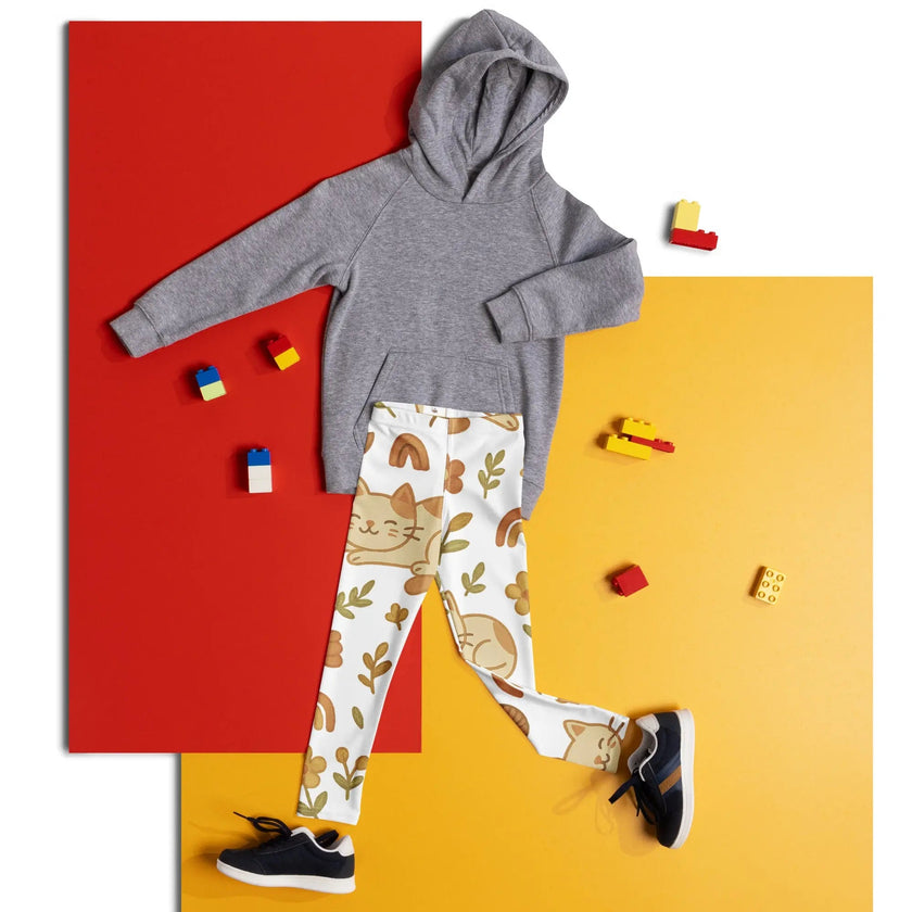 Paper peace-Kid's Leggings - Playful Kittens