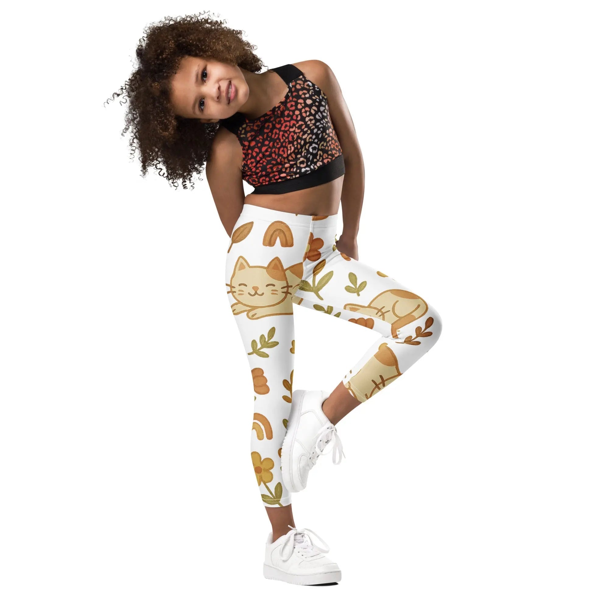 Paper peace-Kid's Leggings - Playful Kittens