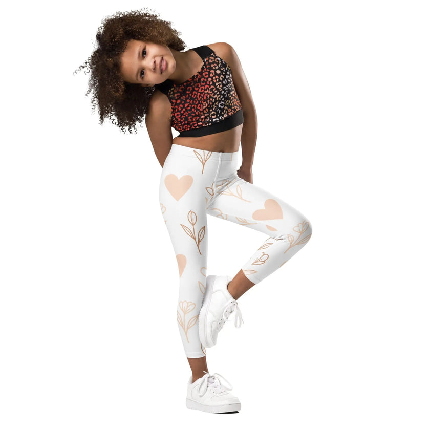 Paper peace Kid's Leggings - Hearts