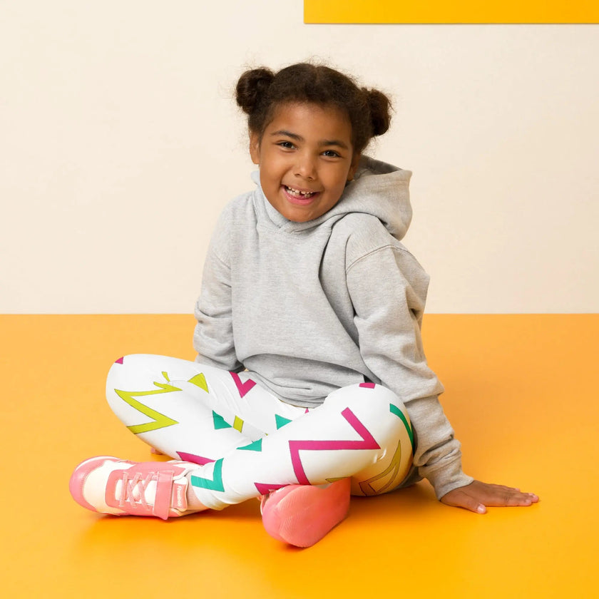 Paper peace Kid's Leggings - Crazy Zigzags