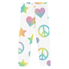 Paper peace Kid's Leggings - Peace Signs, Hearts & Stars