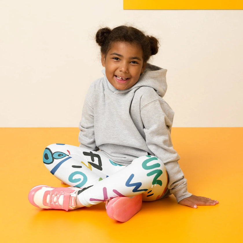 Paper peace Kid's Leggings - Graffiti Doodles