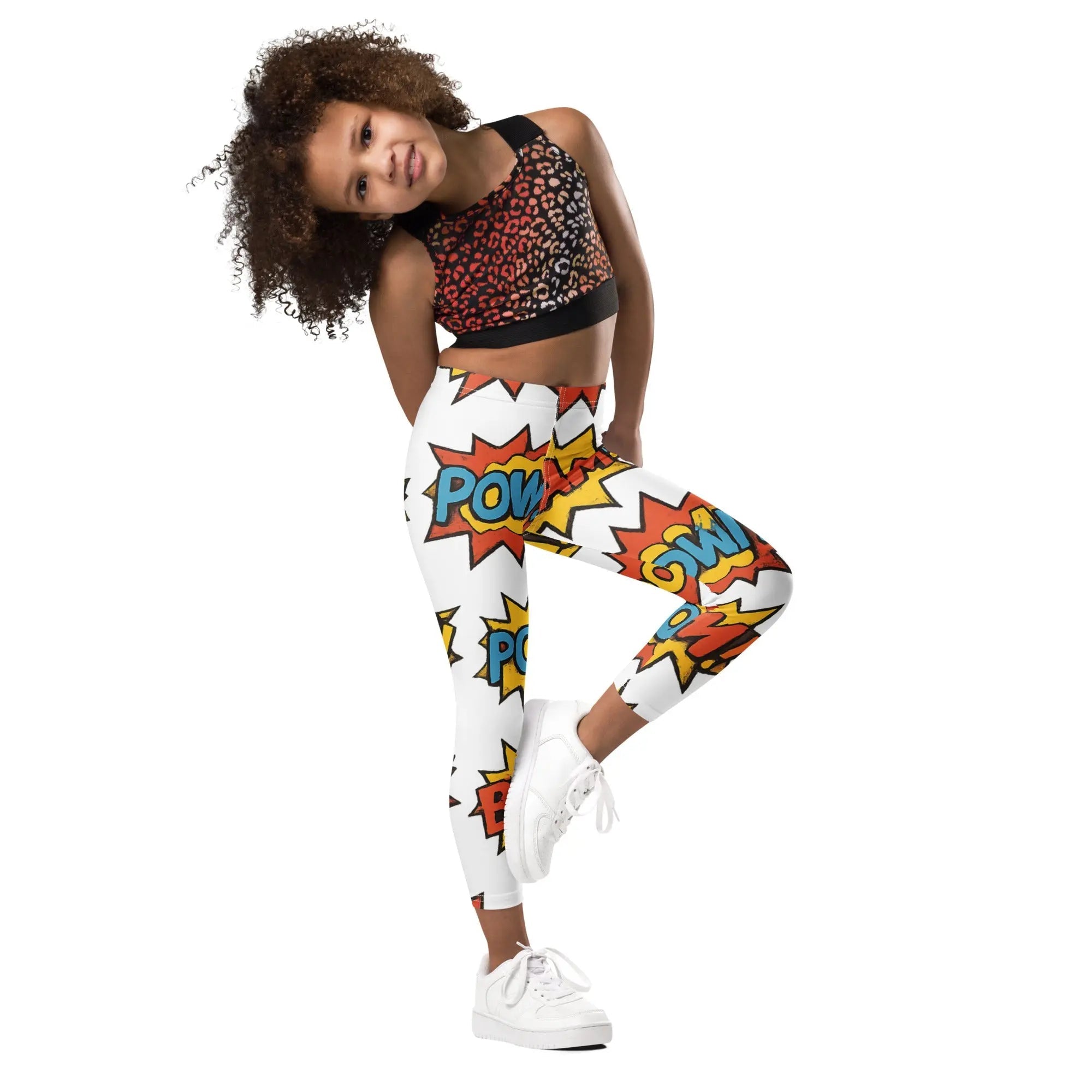 Paper peace Kid's Leggings - Comic Pop Art