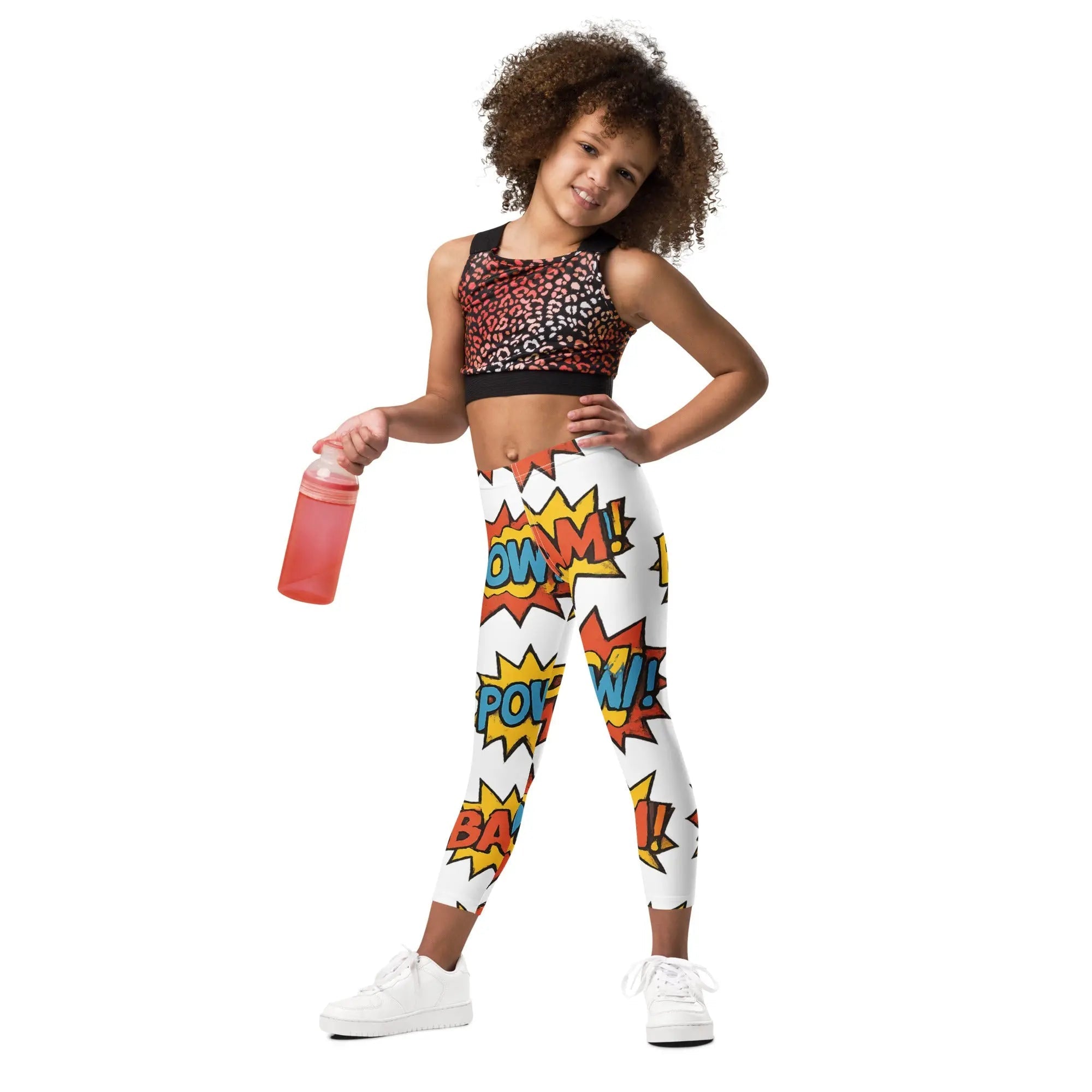 Paper peace Kid's Leggings - Comic Pop Art
