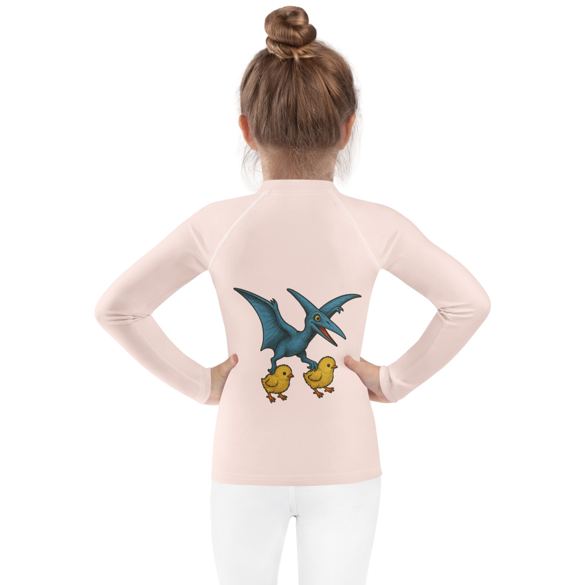 Chickasaurous Pteropoultry Kids Rash Guard