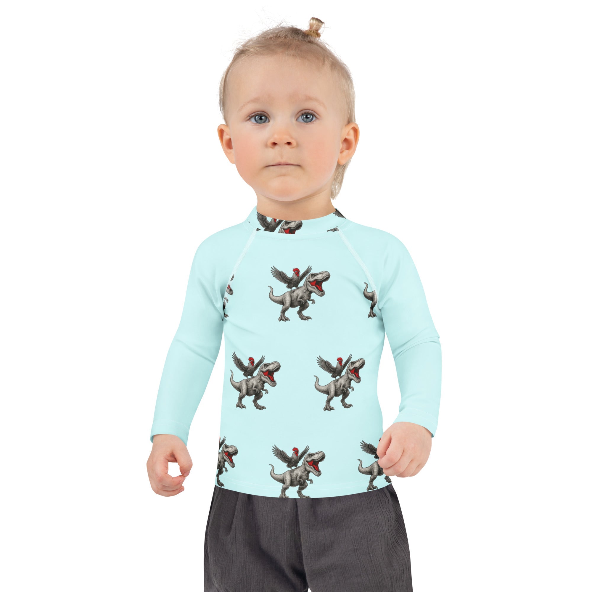 Chickasaurous Kids Rash Guard