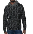Men's Recycled Premium Black-Gray Hoodie-Allover 3 crusader print