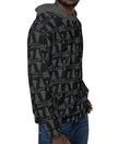 Men's Recycled Premium Black-Gray Hoodie-Allover 3 crusader print
