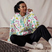Paper peace Unisex zip hoodie - Neon Geometrics