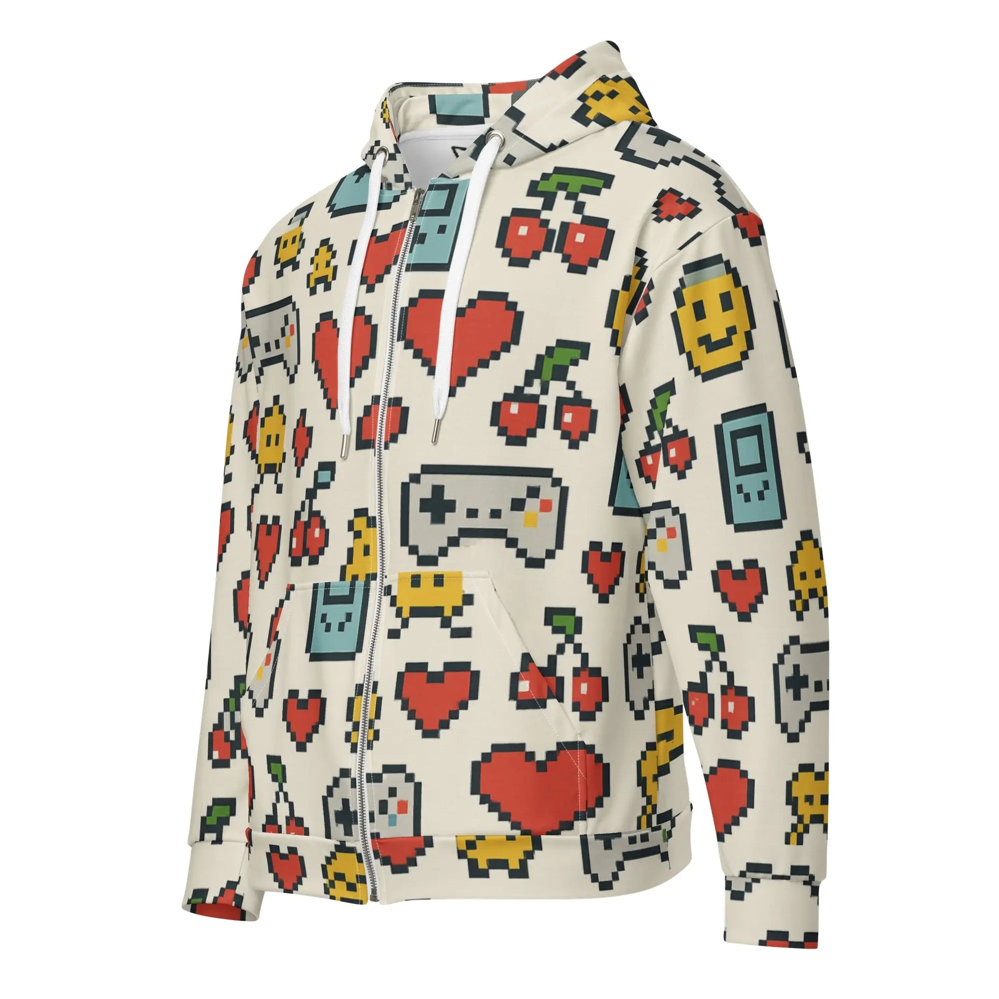 Paper peace Unisex zip hoodie - Retro Gaming