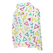 Paper peace Unisex zip hoodie - Neon Geometrics