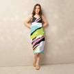 Tie-strap midi dress - Pop-Art Pink