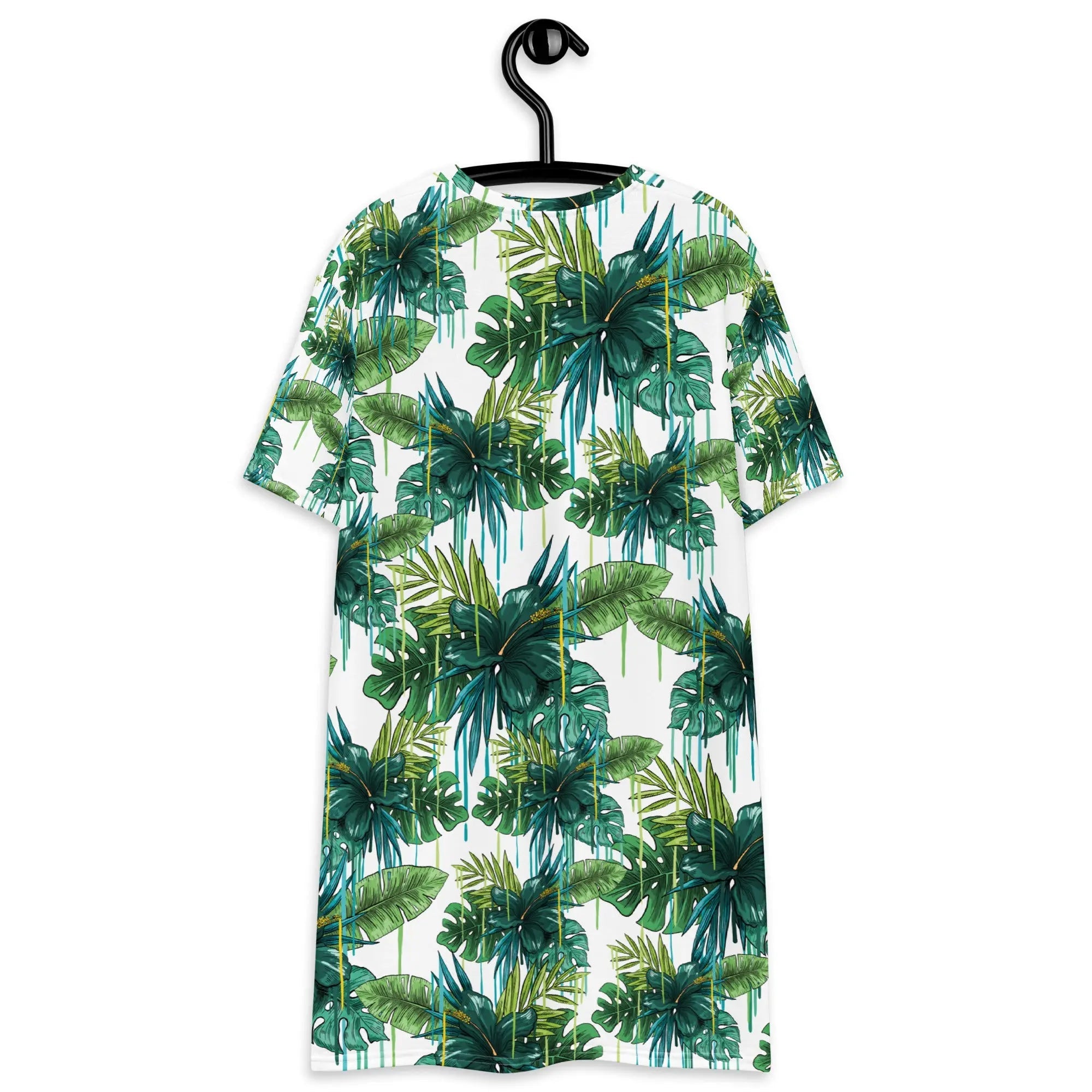 T-shirt dress - Green Floral