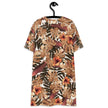 T-shirt dress - Orange Floral