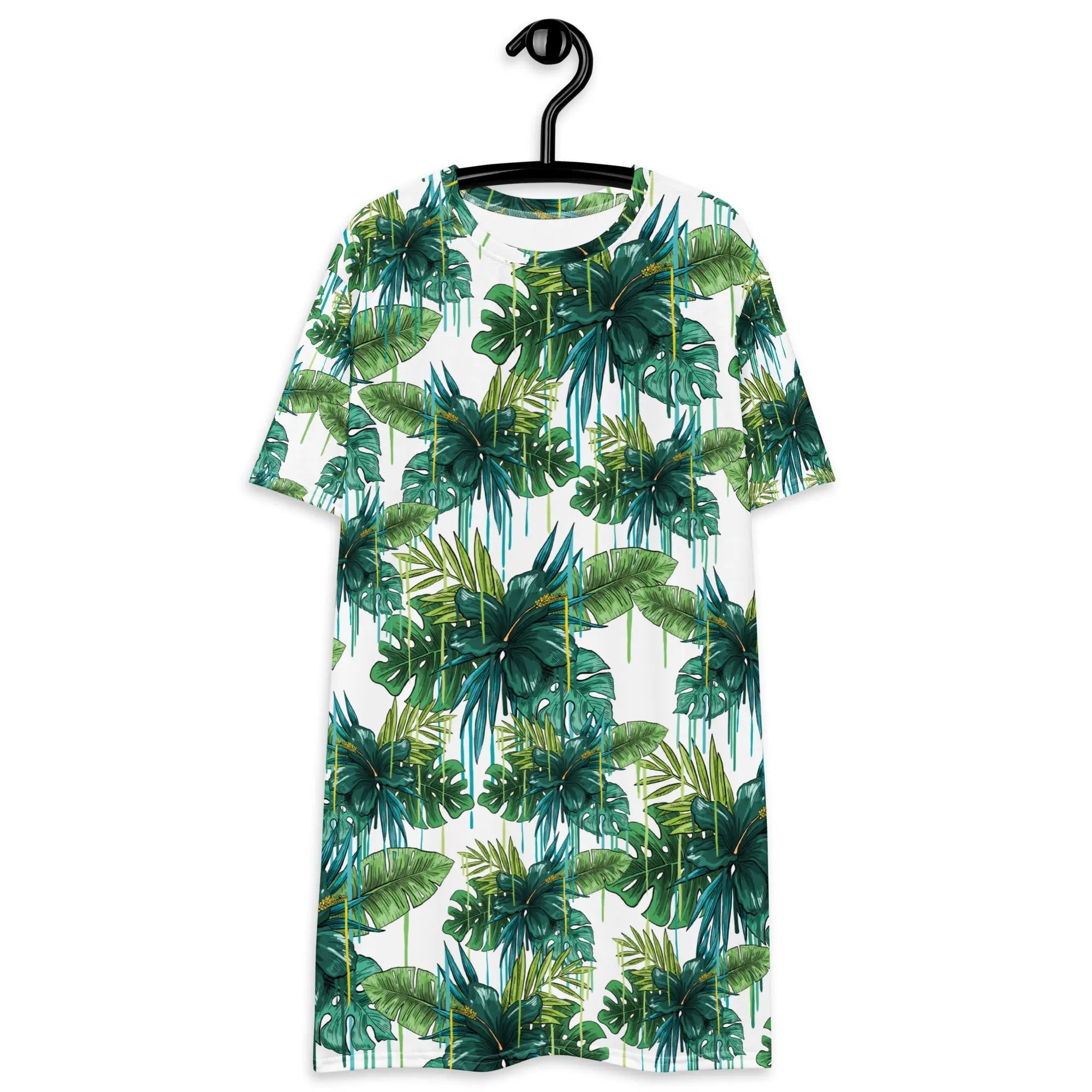 T-shirt dress - Green Floral