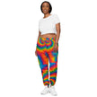 paper peace Unisex track pants - Chaotic Tie-Dye