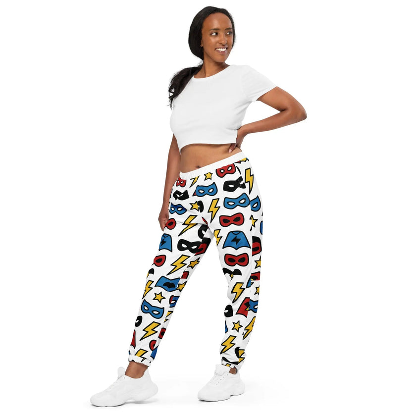 paper peace Unisex track pants - Superhero Symbols