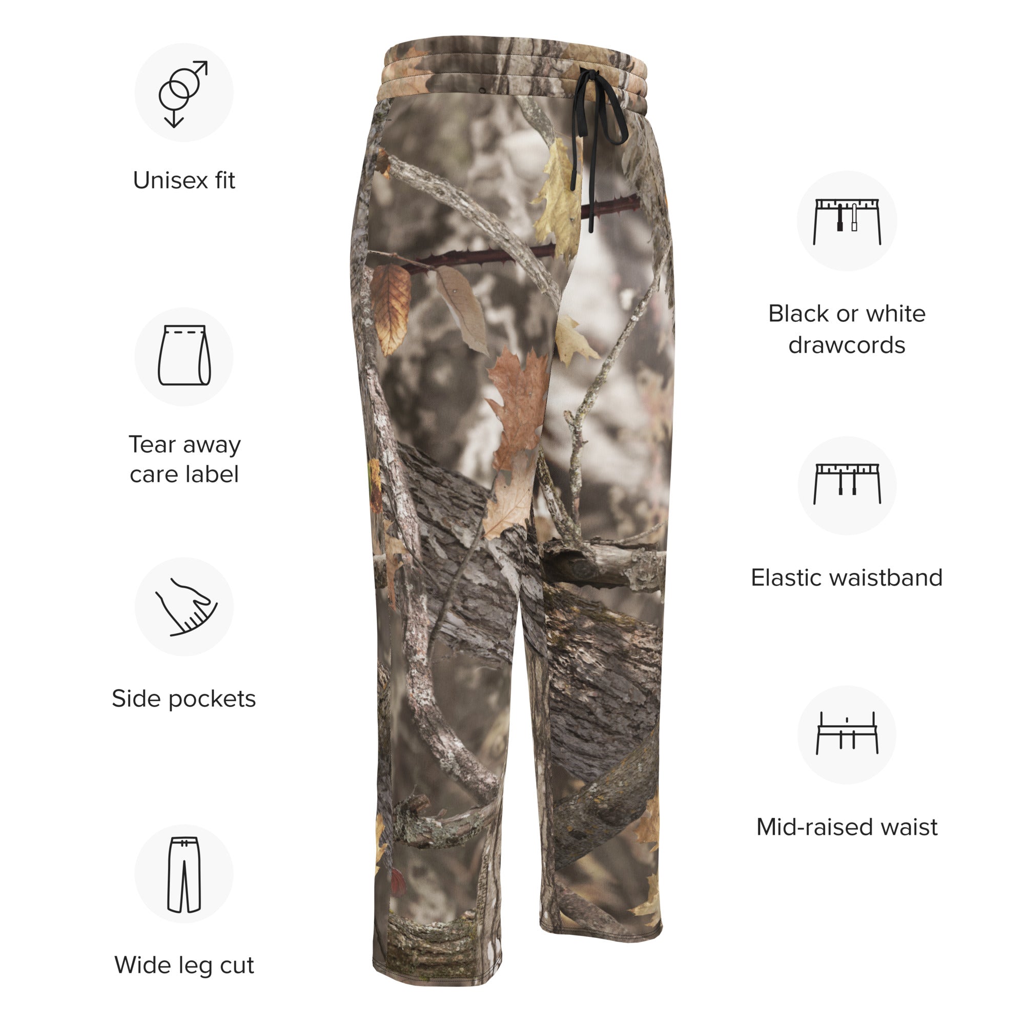 Deceptive Camo Wide-leg joggers