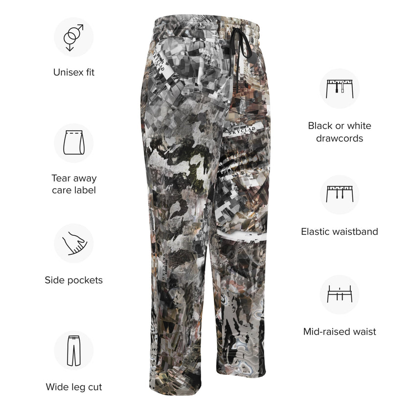 Skyclad Camo Wide-leg joggers