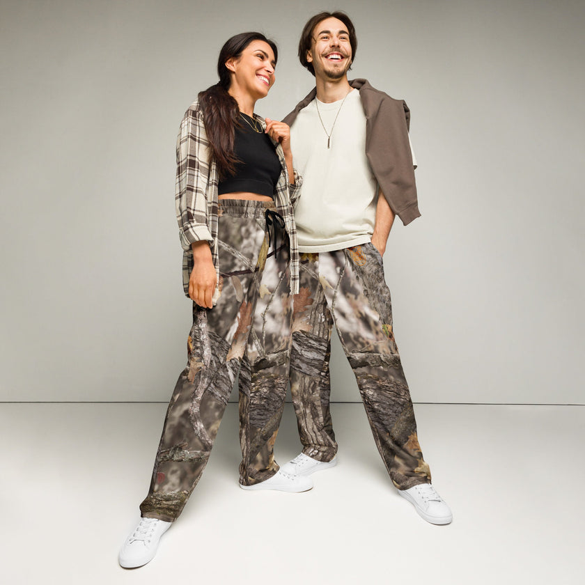 Deceptive Camo Wide-leg joggers